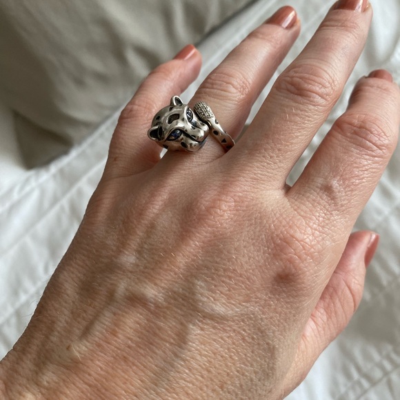 Effy panther ring (diamonds and tsarovites) - Picture 2 of 7